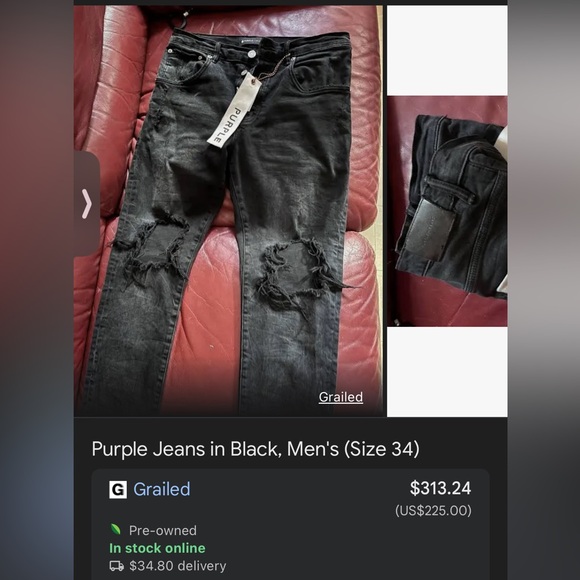 Purple jeans - Picture 1 of 4